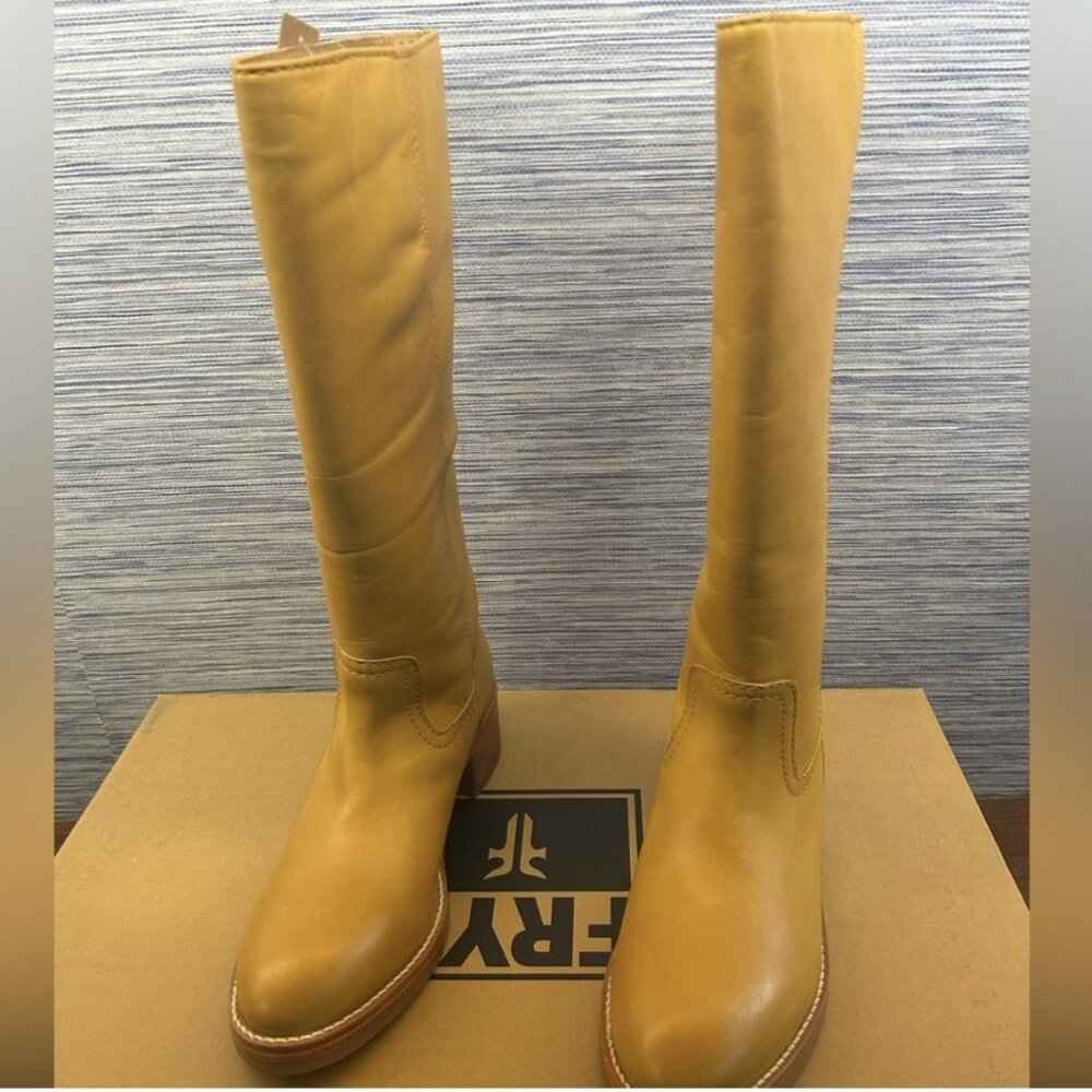 Frye Campus Boot “Camryn”  in color Banana size 9.5 NWT new in box - Picture 8 of 11